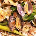 ＊にょにょん＊'s cooksnap of when they made アサリとアスパラのにんにく炒め♪.