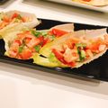 しのくまら's cooksnap of when they made 簡単おつまみサラダ☆カニかまチコリボート.
