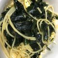 ななぞぅ's cooksnap of when they made ワカメと炒り卵のスパゲティー.