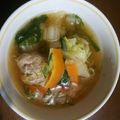 ☆うさきちさん☆'s cooksnap of when they made 白菜と春雨の肉団子スープ.