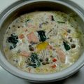 エリオッケ's cooksnap of when they made ほっこり♪生秋鮭で牧場(まきば)鍋♪.