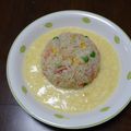 りこまこせいやのパパ's cooksnap of when they made 海鮮★卵あんかけ炒飯.