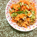 ふたごゆき's cooksnap of when they made 簡単☆大根の葉と人参の納豆あえ♪.