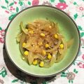 なつき☆ミ's cooksnap of when they made コーン玉葱のおかか和え♪.