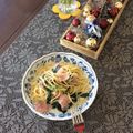Amalka's cooksnap of when they made ほうれん草とベーコンのクリームスパゲティ.