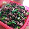 まおにゃん426's cooksnap of when they made お弁当に♪豚ひき肉とピーマンのそぼろ丼.