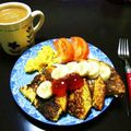 kanza0318's cooksnap of when they made しっとり濃厚♡バナナ豆乳パンケーキ.