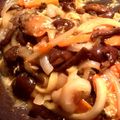 nuyｍa's cooksnap of when they made だしの素で簡単！ピーマンとなめこの卵炒め.