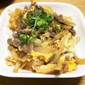 クックTWYQ2P☆'s cooksnap of when they made 簡単お手軽ランチにも♪牛卵とじ丼.