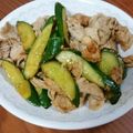 かおpon's cooksnap of when they made 豚肉ときゅうり炒め.