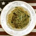ケロんちょ's cooksnap of when they made mさんま缶と水菜のパスタ.