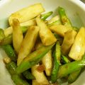由芽15's cooksnap of when they made ♬アスパラ＆エリンギの梅きんぴら♬.