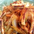 クック3HWKL2☆'s cooksnap of when they made あつあつご飯に！イカ一夜干しキムチ.