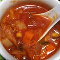 雪花12321's cooksnap of when they made 具だくさんミネストローネ！トマトスープ！.