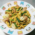 もぐ・ω・くま's cooksnap of when they made 簡単 焼きうどん.