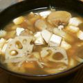 りんご華☆1219's cooksnap of when they made 身体が温まる〜♡根菜と豆腐のゴマ味噌汁.