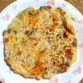 nosso's cooksnap of when they made もちもちチーズ納豆チヂミ.