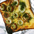 ねぞろ's cooksnap of when they made 揚げない♡竹輪の磯部揚げ風トースト♪.