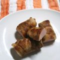 akigon5's cooksnap of when they made 簡単！３つの味の豚バラ魚肉ソーセージ巻き.