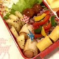 ☆ゆめいつママ☆'s cooksnap of when they made ウインナーのちくわ巻き♪お弁当や行楽に♪.