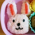 シナモシナモ's cooksnap of when they made ウサギさん弁当（キャラ弁）.