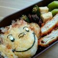 ちぇるん115's cooksnap of when they made おさるのジョージ♡キャラ弁.