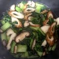 弘貴の嫁さん's cooksnap of when they made 小松菜とちくわと椎茸の炒め煮びたし.