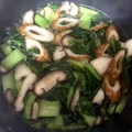 弘貴の嫁さん's cooksnap of when they made 小松菜とちくわと椎茸の炒め煮びたし.