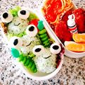 JATIS's cooksnap of when they made ムダなしキャラ弁 カエルおにぎり弁当.