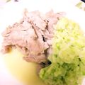 ユーロン's cooksnap of when they made 豚肉の塩ダレ炒め☆山葵おろし添え.