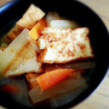 Aloha☆★'s cooksnap of when they made ピリ旨大根と厚揚げの味噌汁.