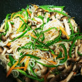 茉呂mAro's cooksnap of when they made しめじと白滝のきんぴら炒め.