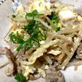 ハーマイオニー☆'s cooksnap of when they made 豚にらもやしと厚揚げの卵炒め.