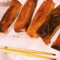 ぽにょこまち's cooksnap of when they made ベーコンとほうれん草の春巻きキッシュ.