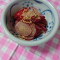 イチゴ、イチゴ。's cooksnap of when they made ラディッシュとごまの酢の物.