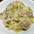 msato's cooksnap of when they made m豚とキャベツの中華クリーム煮.