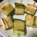 harutama's cooksnap of when they made 簡単☆焼き鳥もどき☆お餅でねぎま（葱餅）.