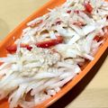 rie-rie's cooksnap of when they made 大根とパプリカのサラダ♪塩麹ドレで☆.