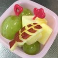 やんやん。's cooksnap of when they made りんごでにぎり寿司！（エビ、飾り切り）.