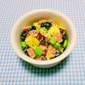 まあまま☆0403's cooksnap of when they made さつま芋とお豆の温サラダ＊おつまみ仕立て.