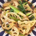 mikiwt's cooksnap of when they made 蓮根小松菜炒め.