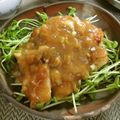 ☆Rokko☆'s cooksnap of when they made 博多屋台の味?!マーマレード味唐揚げ風.