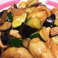 デコポン好き's cooksnap of when they made ＊ご飯すすむ♪鶏肉とズッキーニ茄子炒め＊.