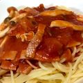 michaux's cooksnap of when they made 絶対美味しい♡秘密のトマトソースパスタ.