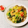 カレンガール's cooksnap of when they made シンガポール風あんかけかた焼きそば.
