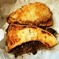 ロゼリン's cooksnap of when they made 魚・ぶりのごまみそ焼き♪フライパンで.