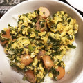 Hikari_S's cooksnap of when they made 簡単★長ﾈｷﾞ緑（葉?）の部分で炒り卵丼.