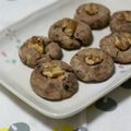 ピンクのたまご's cooksnap of when they made 粒あん＆くるみの手丸めクッキー.