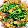 Cook★Robin's cooksnap of when they made 豚こまと豆苗いため.