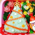 ゆき５'s cooksnap of when they made キャラ弁☆おにぎりdeクリスマス気分.